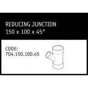 Marley Solvent Joint Reducing Junction 150 x 100 x 45° - 704.150.100.45